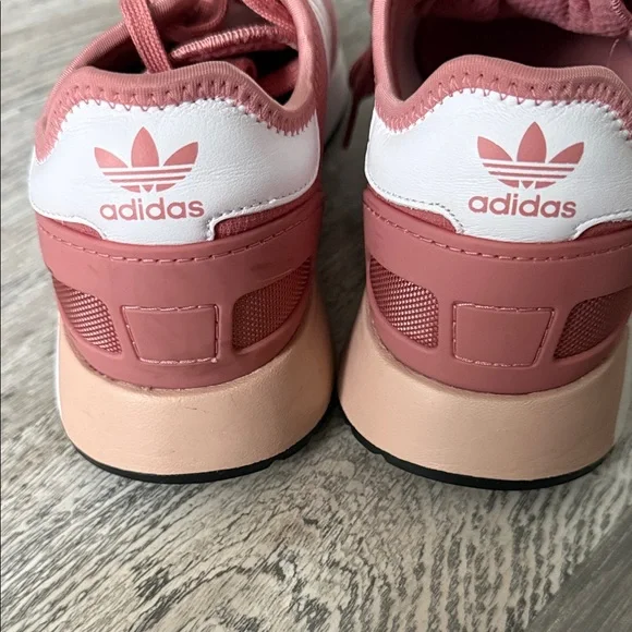 adidas Pink Women's Casual Three-Stripe Sneakers - Picture 5 of 8